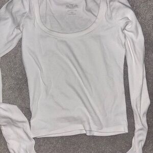White Long Sleeve Top